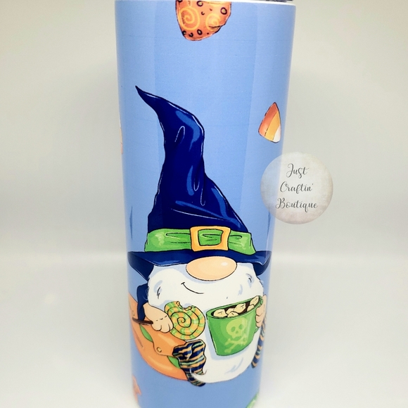 Gnome Halloween Sweet Treat Sublimated 20oz Tumbler RTS - Picture 4 of 4